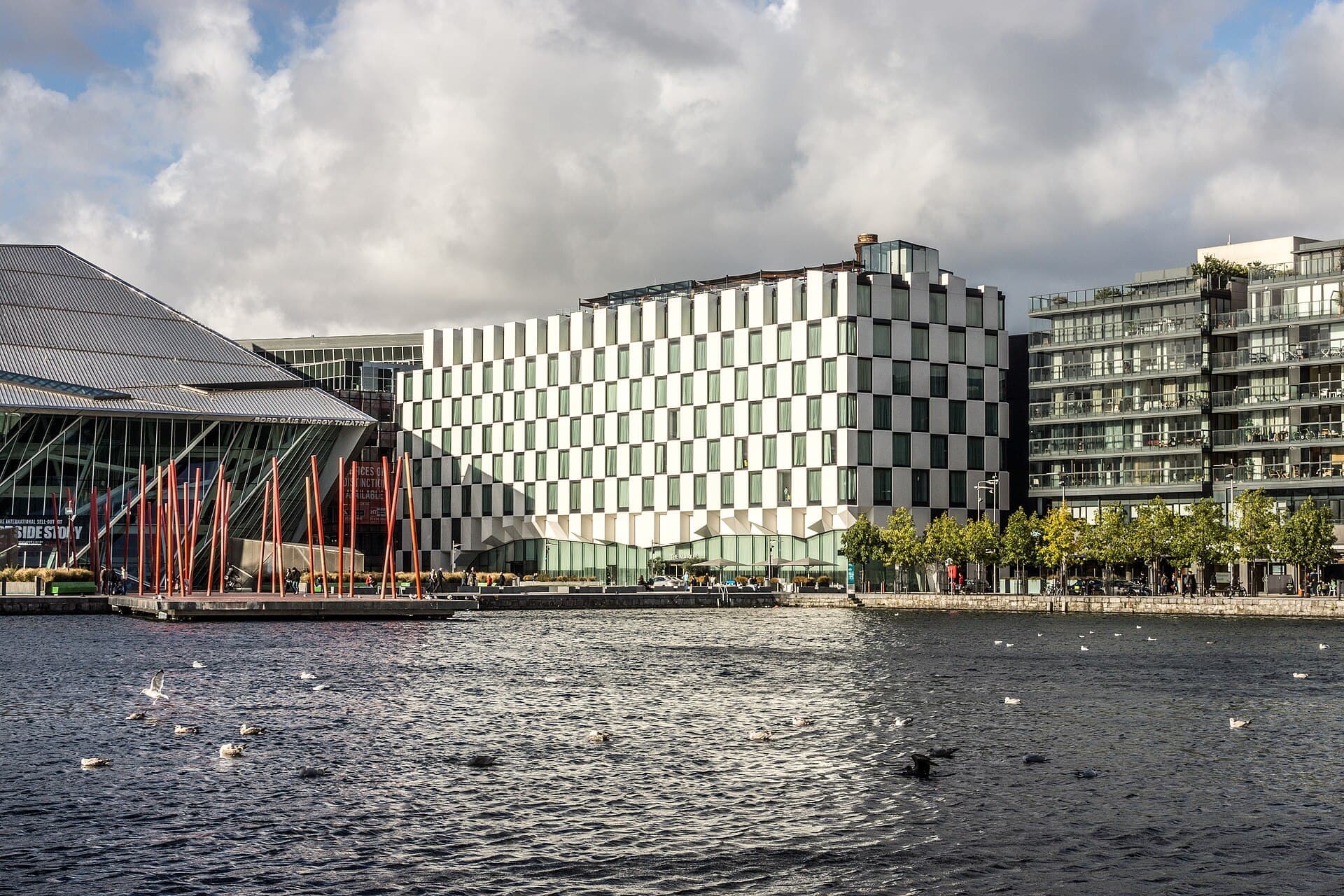 The Marker Hotel seen across Grand Canal Dock